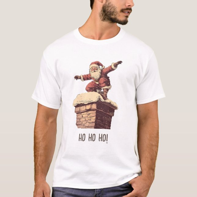 Eine Abbildung des Weihnachtsmannes T-Shirt (Vorderseite)