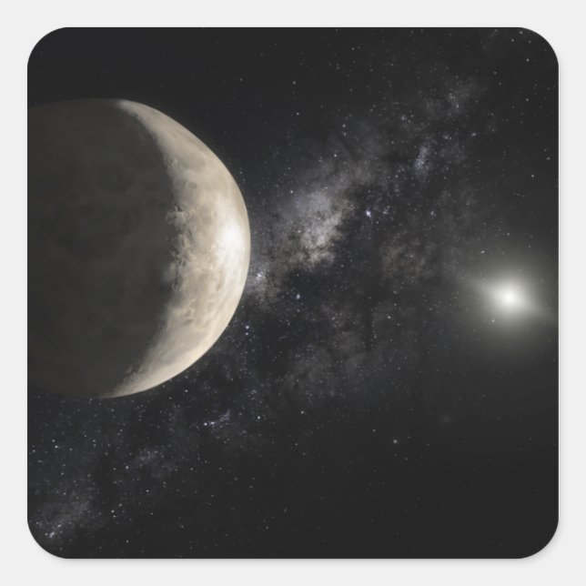 Eine Abbildung von Makemake Quadratischer Aufkleber (Vorderseite)