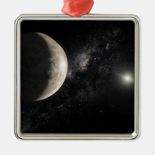 Eine Abbildung von Makemake Silbernes Ornament (Vorne)