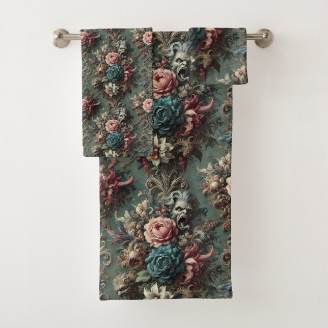 Eine abgestürzte Wut - gotisch Viktorianisch Badhandtuch Set (Insitu)