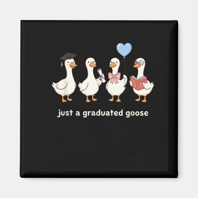 Eine Absolventen-Gans Lustige Gans Abschluss Cl 20 Magnet (Vorne)