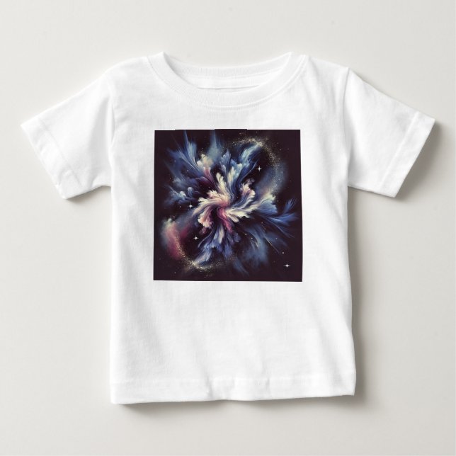 Eine abstrakte Galaxie, die das Geheimnis der Baby T-shirt (Vorderseite)
