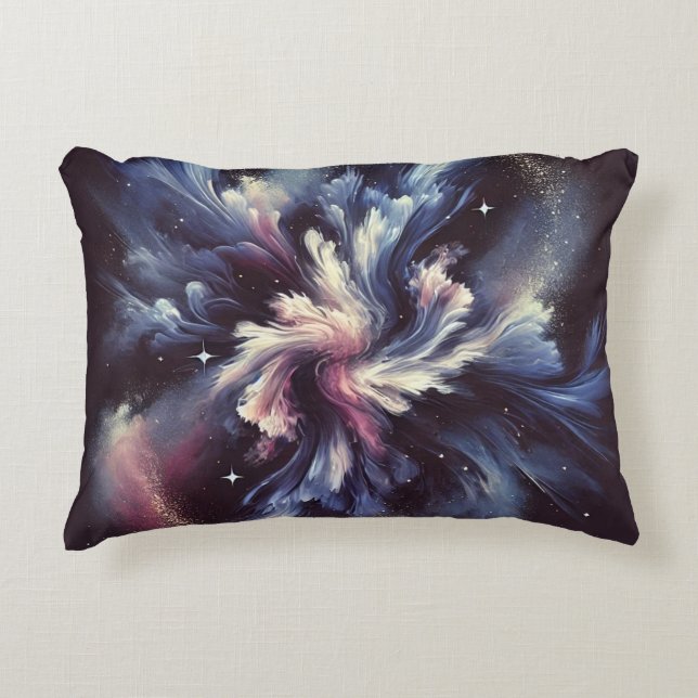 Eine abstrakte Galaxie, die das Geheimnis der Dekokissen (Vorderseite)