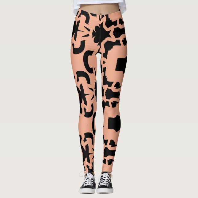 Eine abstrakte Leggings "Ratti_Creative_Arts" (Vorderseite)