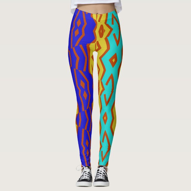 Eine abstrakte Leggings "Ratti_Creative_Arts" (Vorderseite)