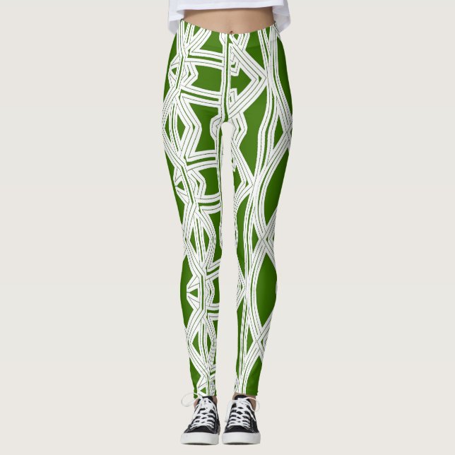 Eine abstrakte Leggings "Ratti_Creative_Arts" (Vorderseite)