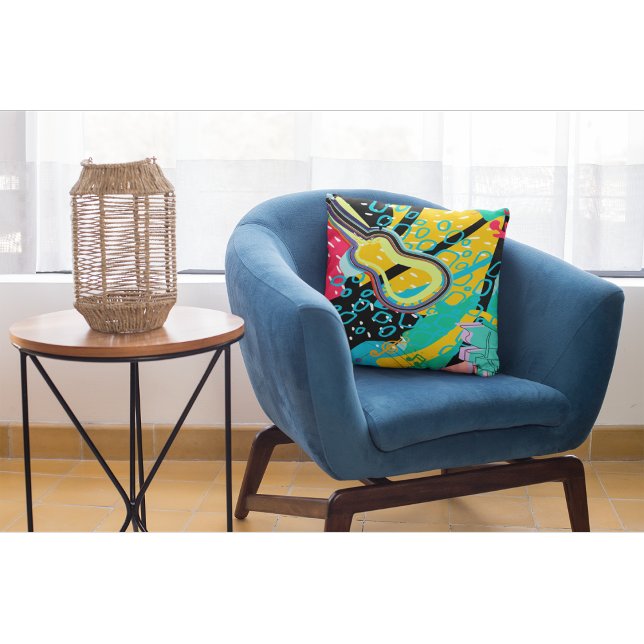 Eine Abstrakte musikalische Mischung Kissen (Von Creator hochgeladen)