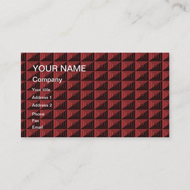 Eine abstrakte Visitenkarte zum Anpassen (Vorderseite)