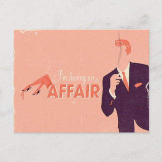 Eine Affäre haben Postkarte