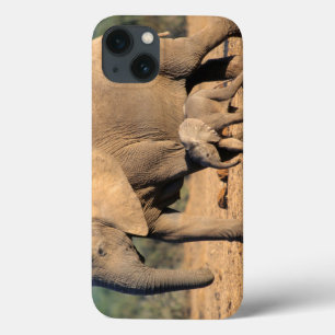 Eine afrikanische Elefantenmutter und ihr Jungtier Case-Mate iPhone Hülle