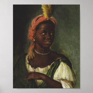 Eine afrikanische Frau - Willem van Mieris Poster