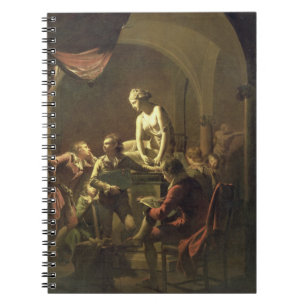 Eine Akademie durch Lamplight, c.1768-69 (Öl auf Notizblock