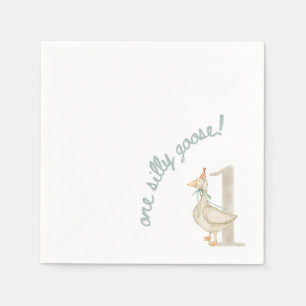 Eine Alberne Gans Erste Geburtstag Napkin Serviette