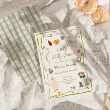Eine alberne Gans Gingham Cottagecore Erstes Gebur