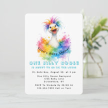Eine alberne Gans Regenbogen-Baby-Party Süß