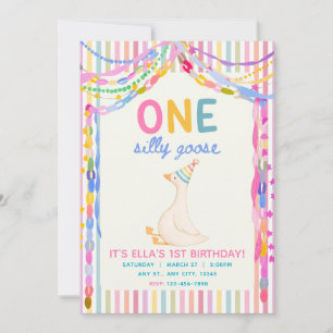 Eine alberne Gans zum ersten Geburtstag Einladung