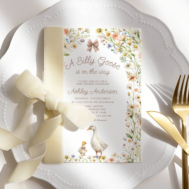 Eine Alberne Gänse-Niedliche Kinderdusche Einladung (Von Creator hochgeladen)