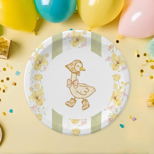 Eine Alberne Gänsepapierplatte Pappteller