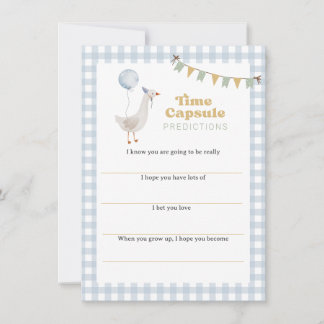 Eine Alberne Gänsezeitkapsel-Message-Karte Einladung