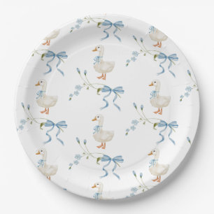 Eine Alberne kleine Gänse Geburtstagsfarbe Pappteller
