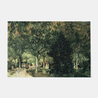 Eine Allee im öffentlichen Garten in Aries Floor M Fußmatte