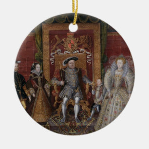 Eine Allegorie der Tudor Reihenfolge: Die Familie Keramikornament