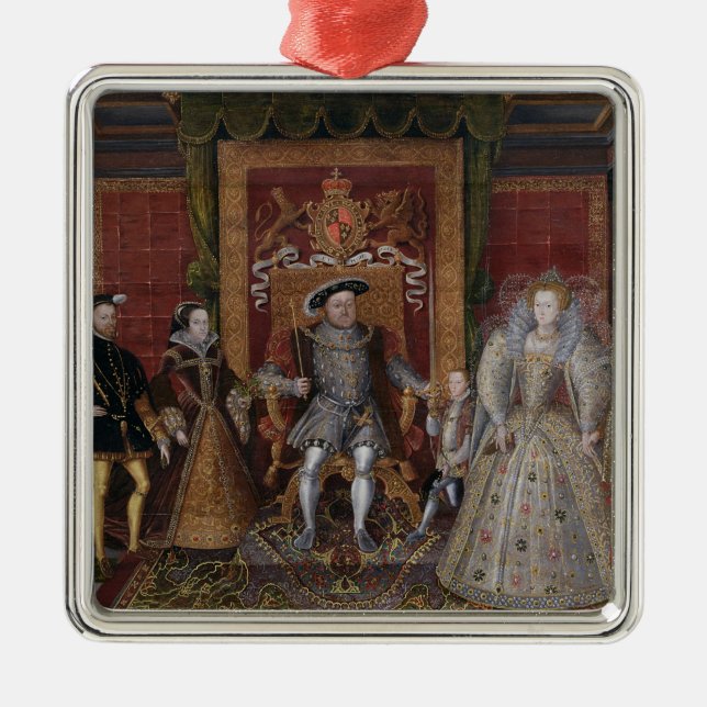 Eine Allegorie der Tudor Reihenfolge: Die Familie Ornament Aus Metall (Vorne)