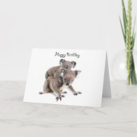 Eine alles Gute zum Geburtstagkarte des Koala