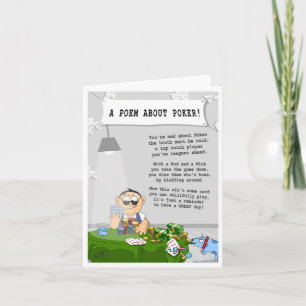 Eine alltägliche Grußkarte für jeden Poker. Karte