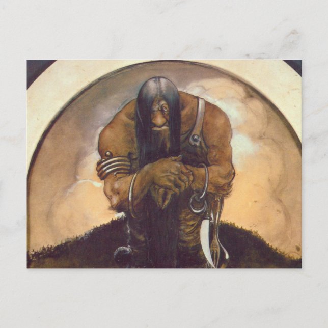 Eine alte Bergtrolle Postkarte (Vorderseite)