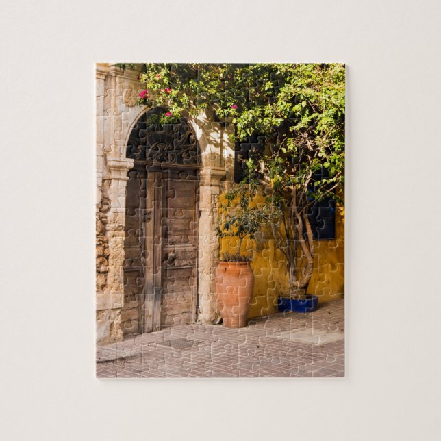 Eine alte europäische Tür Puzzle (Vertikal)