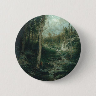 Eine alte Lichtung Malerei (1881) - Knopf Button