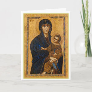 Eine alte Madonna und Kind Feiertags Weihnachten