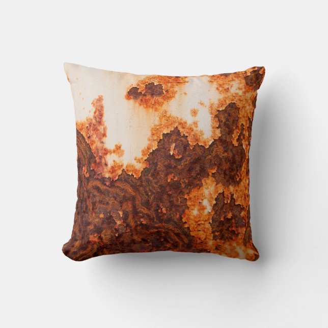 Eine alte rostige Färbung der Oberfläche Kissen (Vorderseite)