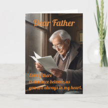 Eine alte Vater-Lesebrief-Grußkarte