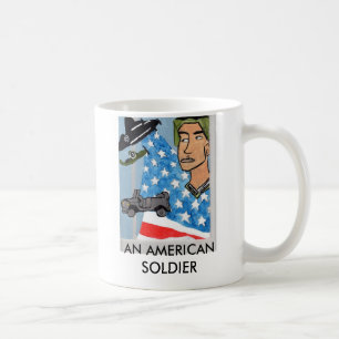 EINE AMERIKANISCHE SOLDAT-TASSE TASSE