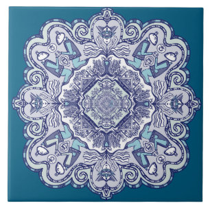 Eine andere blaue China inspiriert Design Keramik  Fliese