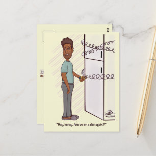 Eine andere Diät für Frauen Postkarte