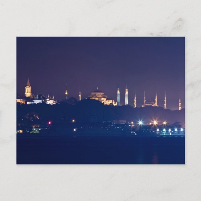 Eine andere Silhouette von Istanbul Postkarte (Vorderseite)