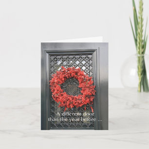 Eine andere Tür - Neue Adresskarte Feiertagskarte