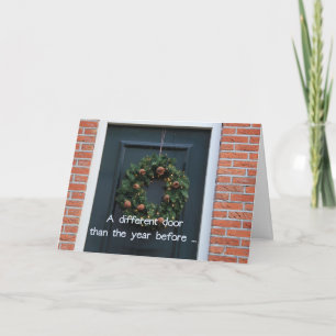 Eine andere Tür - Neue Adresskarte Feiertagskarte