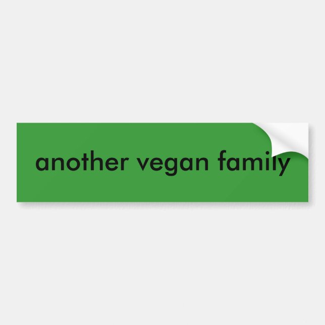 eine andere vegane Familie Autoaufkleber (Vorne)