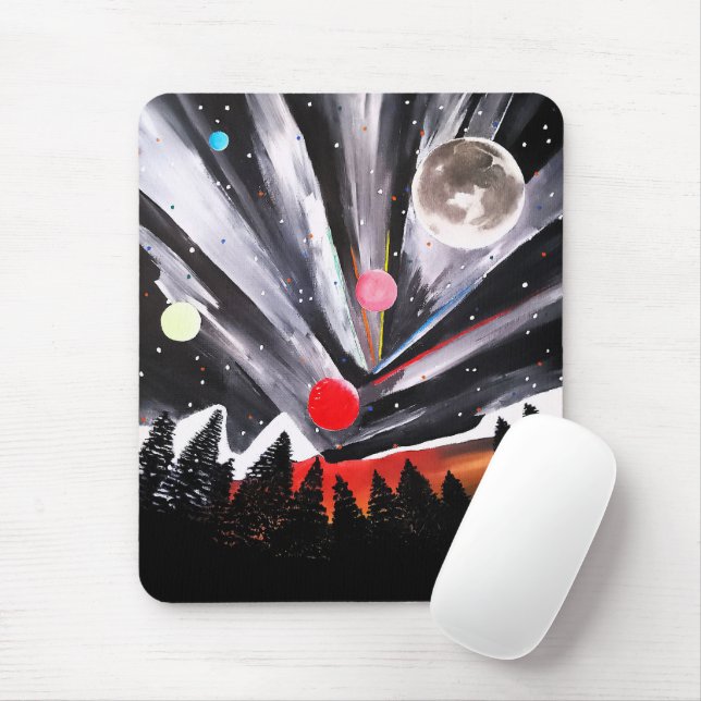 Eine andere Welt, Gemälde von Alfred Fox Mousepad (Mit Mouse)
