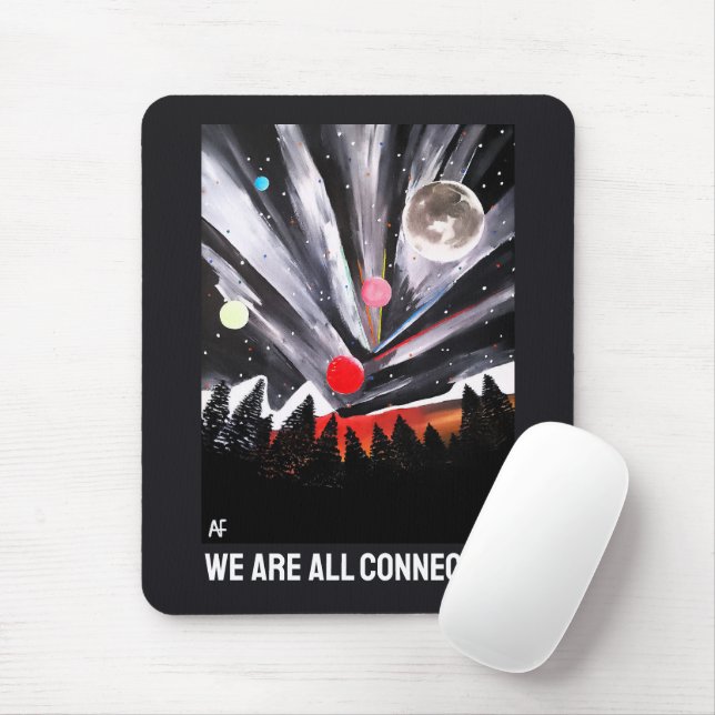 Eine andere Welt Gemälde von Alfred Fox Mousepad (Mit Mouse)