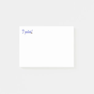 Eine Anmerkung vom Künstler, male ich Post-it Klebezettel