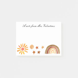 Eine Anmerkung von Boho Bohemische Wasserfarbe Post-it Klebezettel