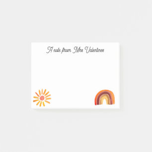 Eine Anmerkung von Boho Bohemische Wasserfarbe Post-it Klebezettel