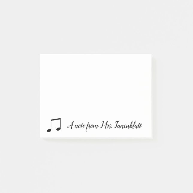 Eine Anmerkung von einem Musiker Post-it Klebezettel (Vorderseite)