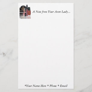 Eine Anmerkung von Ihrer Avon-Dame Stationary Briefpapier