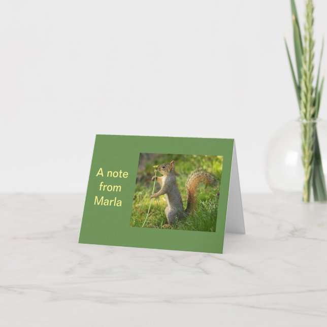 Eine Anmerkung von Marla! Karte (Vorderseite)